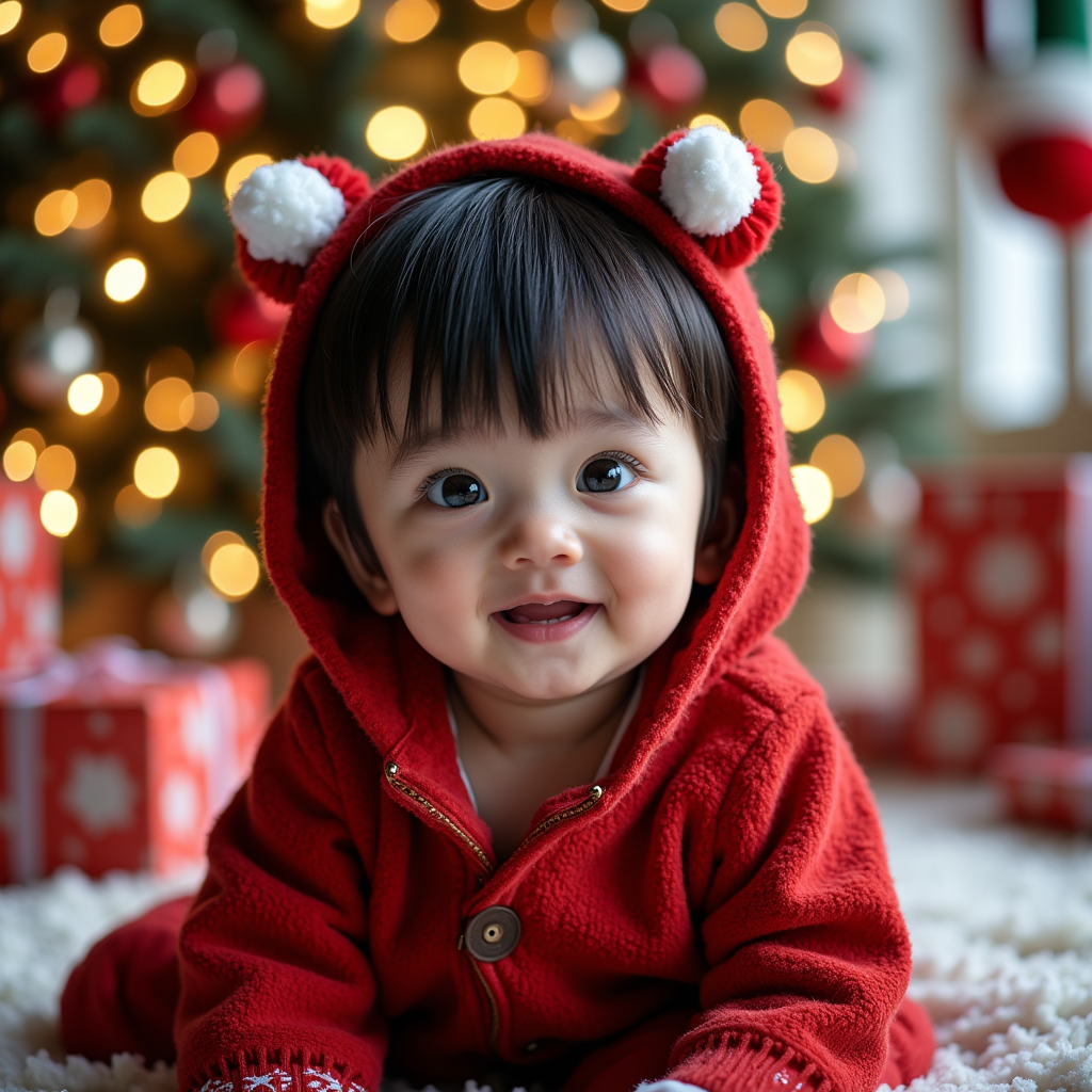 AI baby Christmas Pack portrait