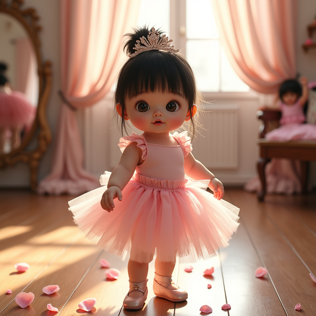 AI baby Ballerina portrait