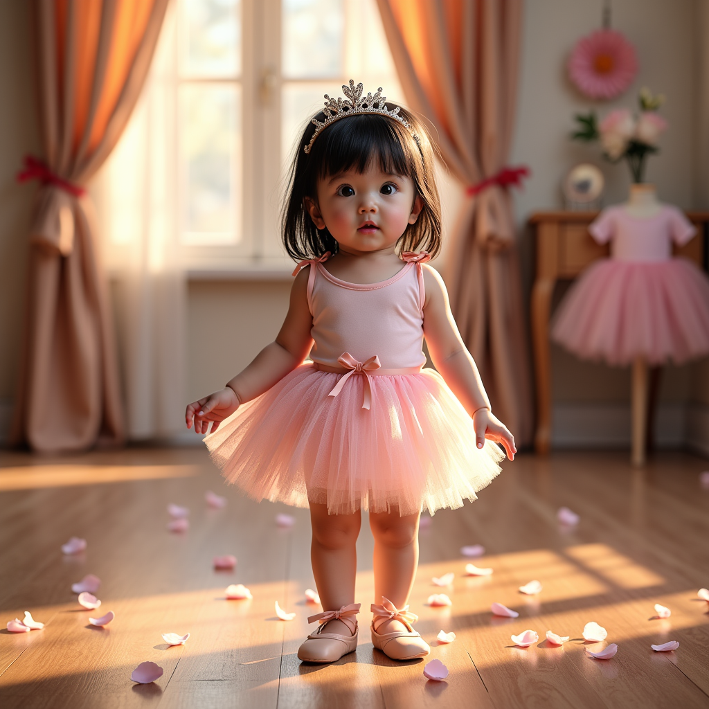 AI baby Ballerina portrait