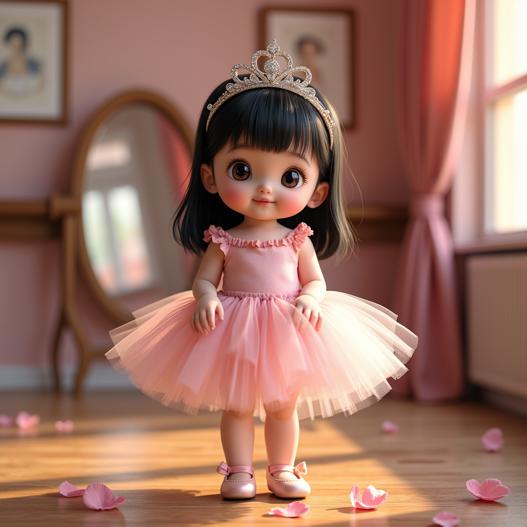 AI baby Ballerina portrait
