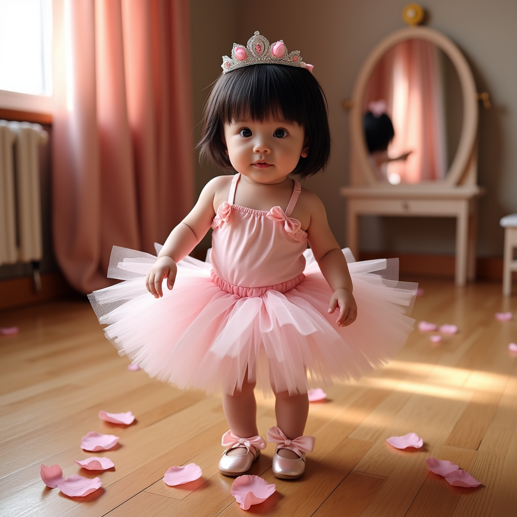 AI baby Ballerina portrait