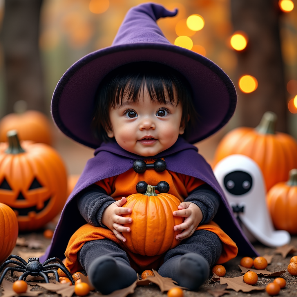 AI baby Halloween Pack portrait