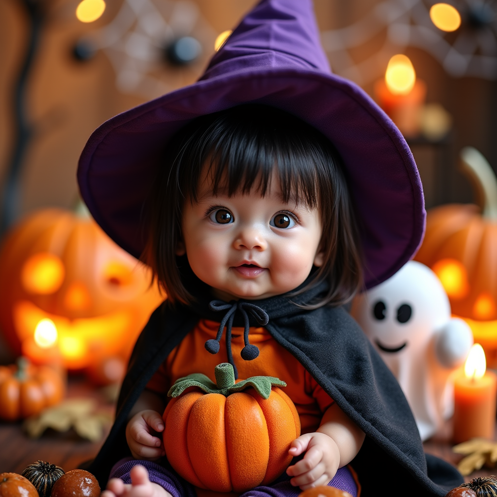 AI baby Halloween Pack portrait