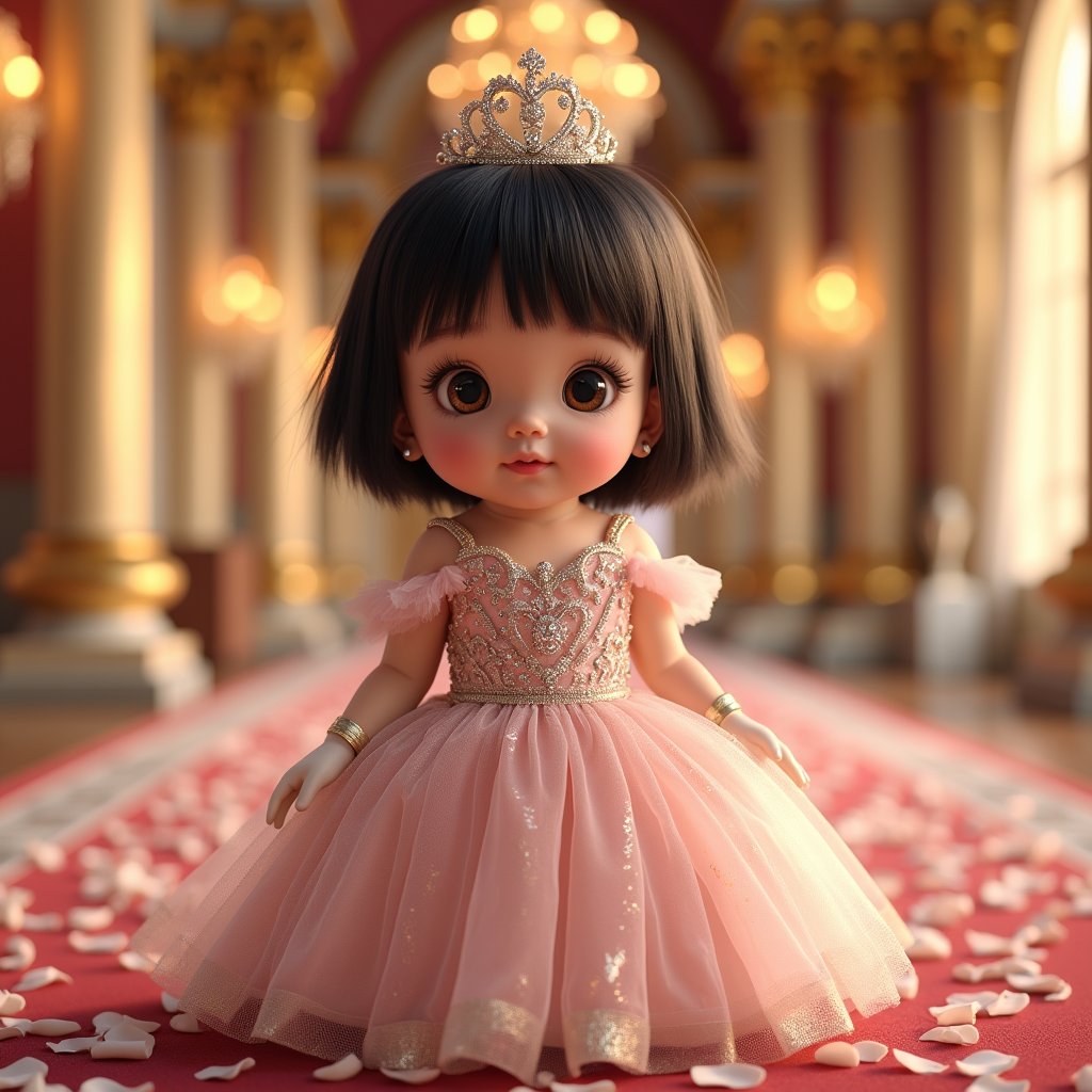 AI baby Princess portrait