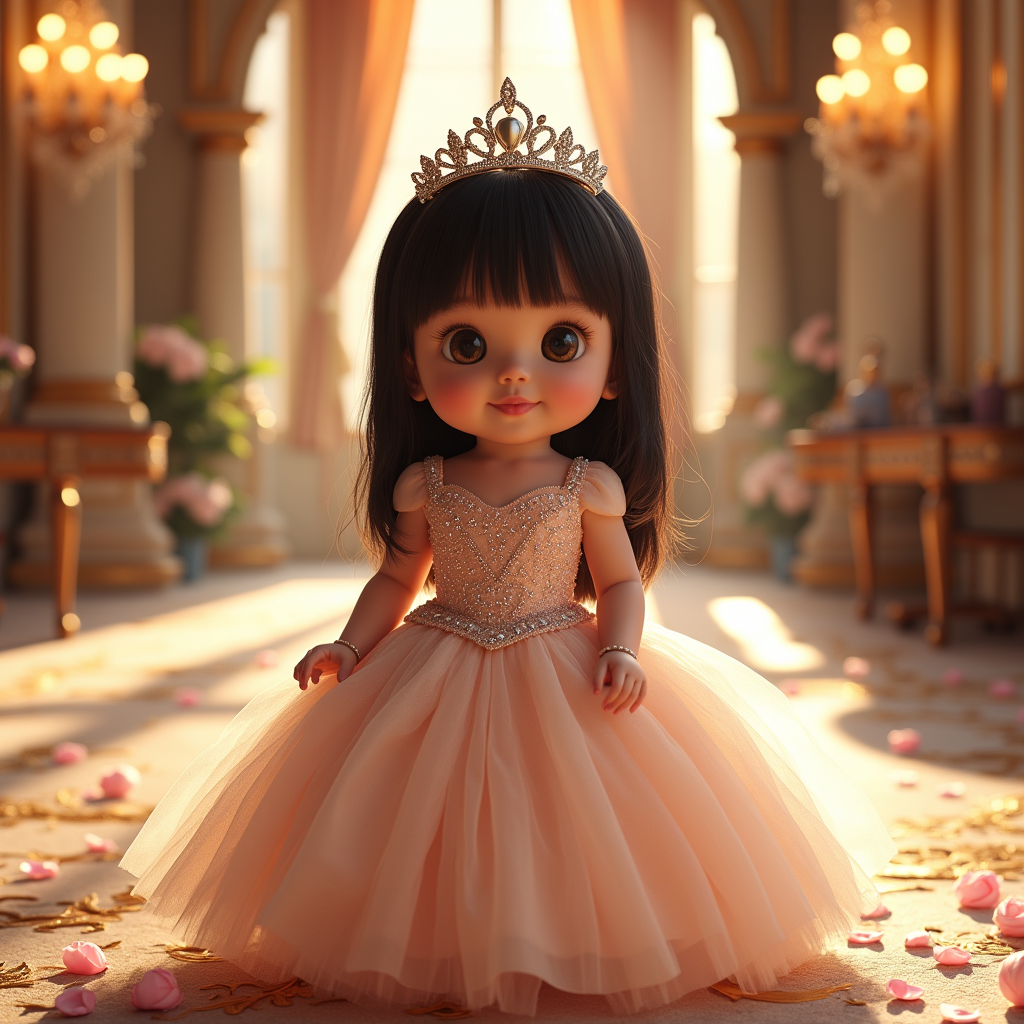 AI baby Princess portrait
