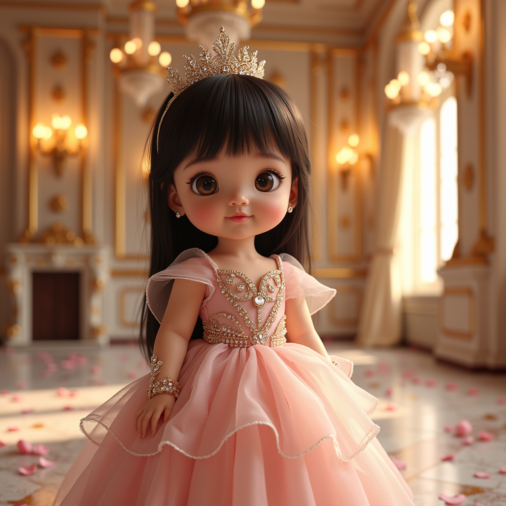 AI baby Princess portrait