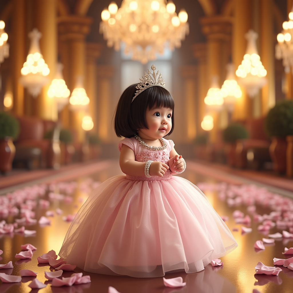 AI baby Princess portrait
