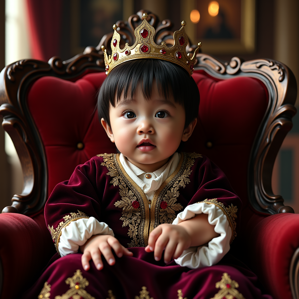 AI baby Royal Portrait portrait