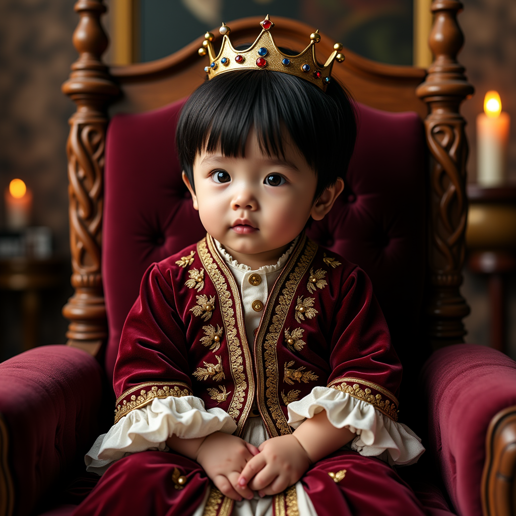 AI baby Royal Portrait portrait
