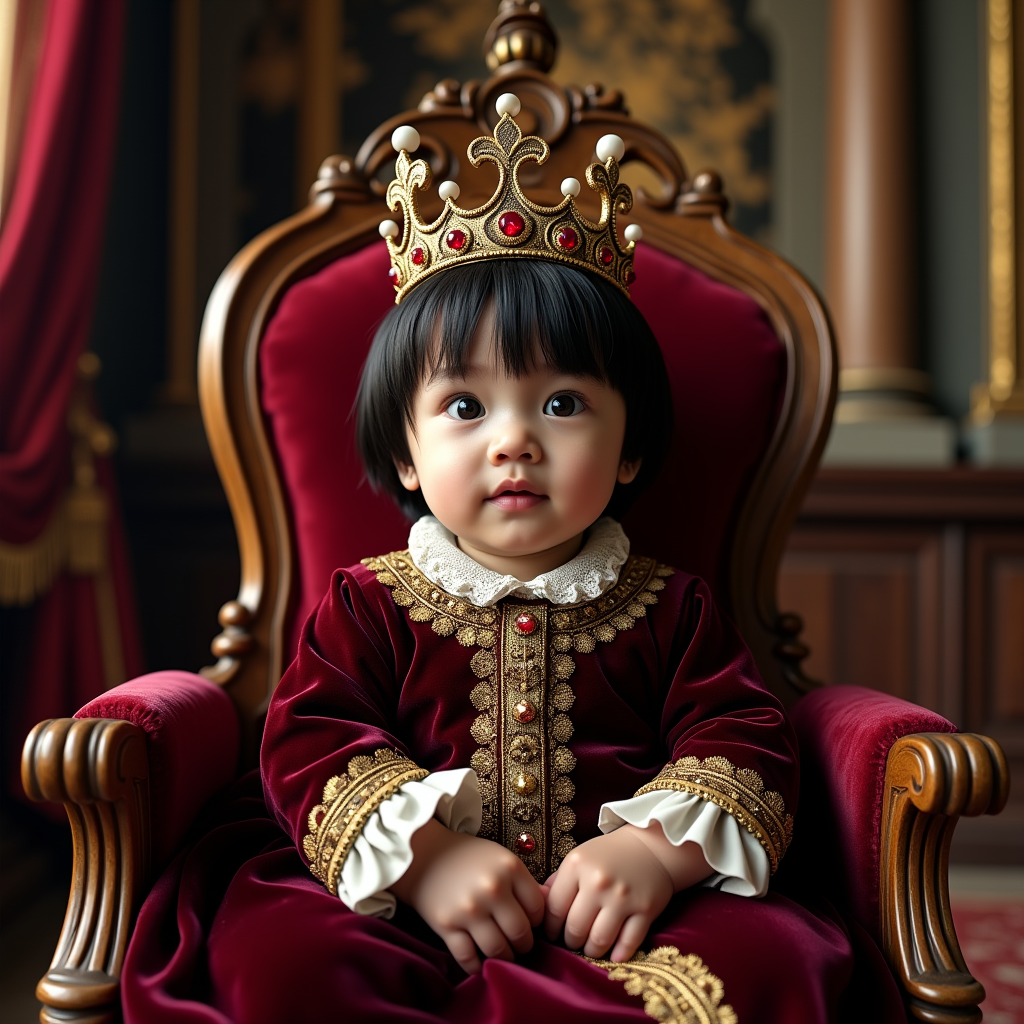 AI baby Royal Portrait portrait