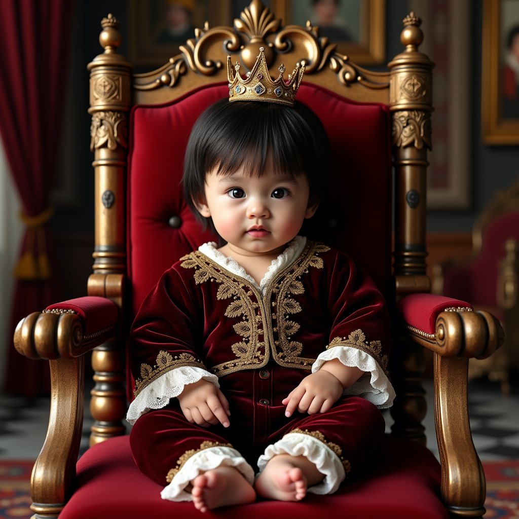 AI baby Royal Portrait portrait