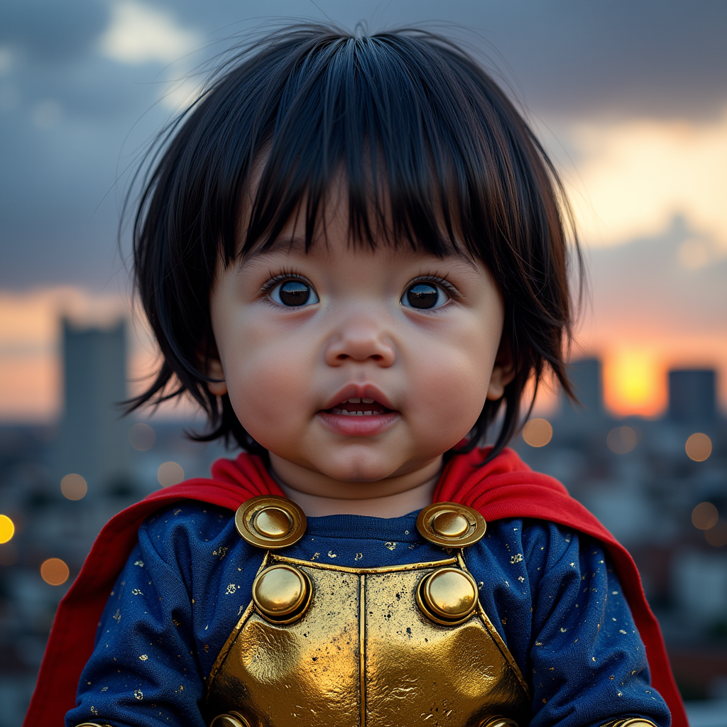 AI baby Superhero Pack portrait