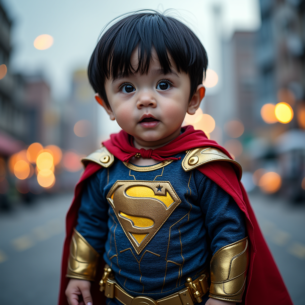AI baby Superhero Pack portrait