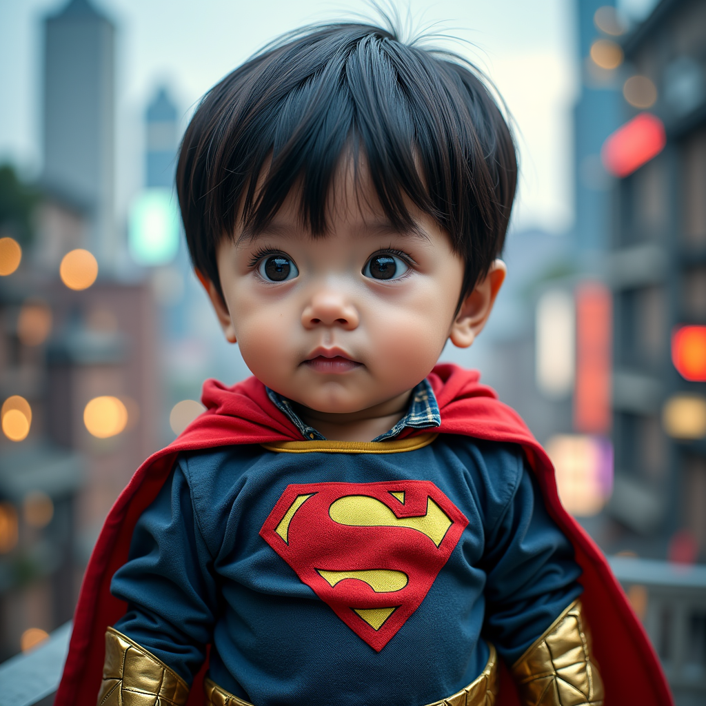 AI baby Superhero Pack portrait