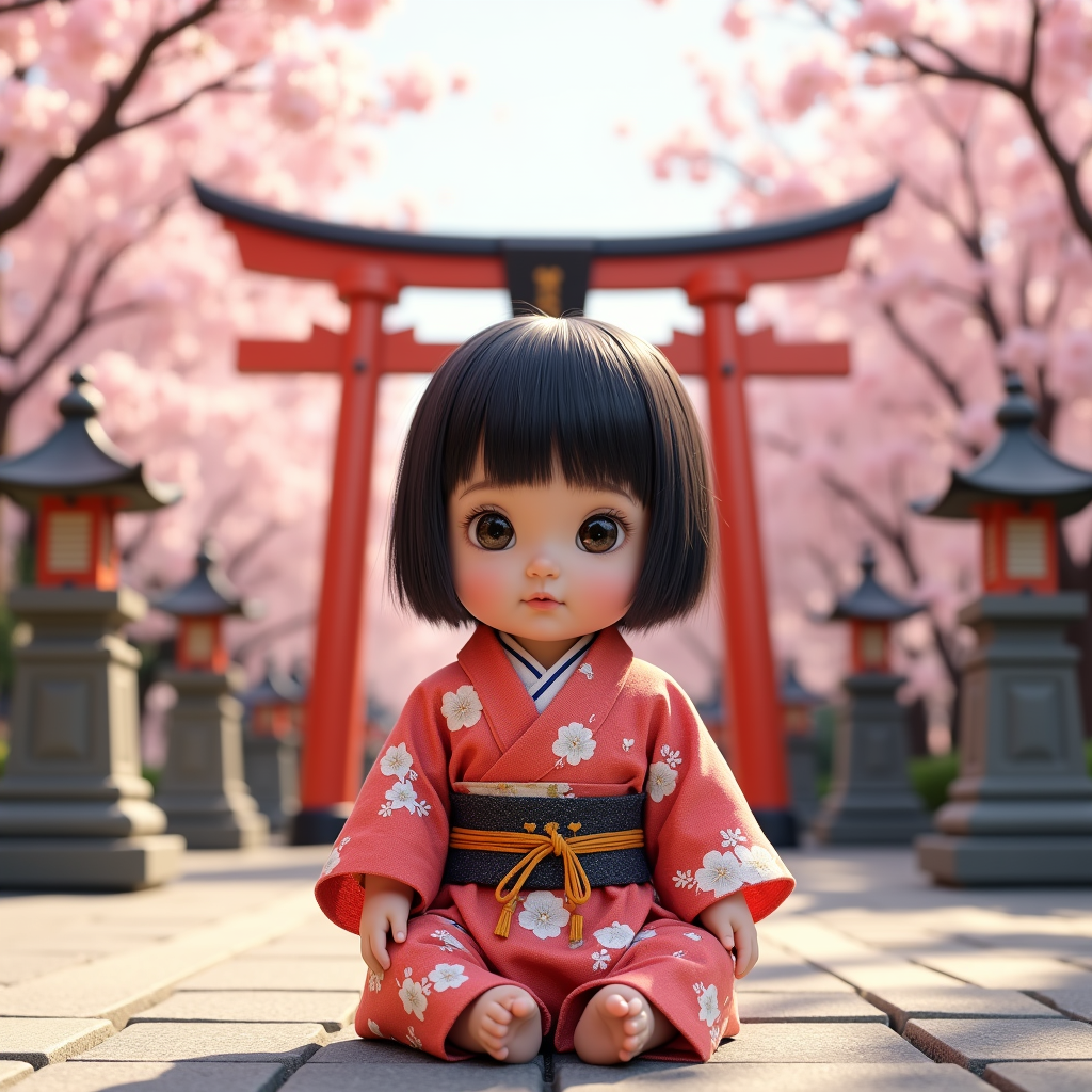 AI baby Tokyo portrait