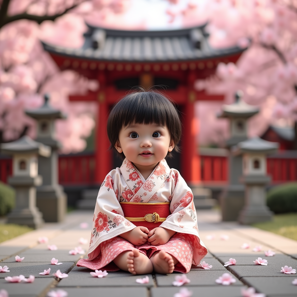 AI baby Tokyo portrait