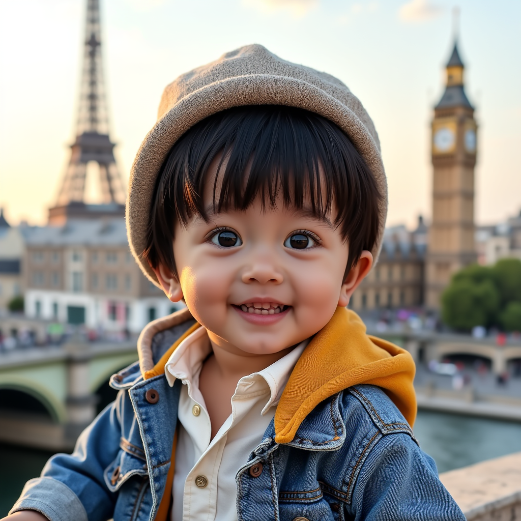 AI baby World Traveler Pack portrait