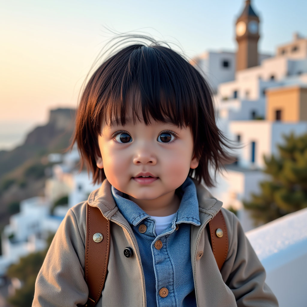 AI baby World Traveler Pack portrait