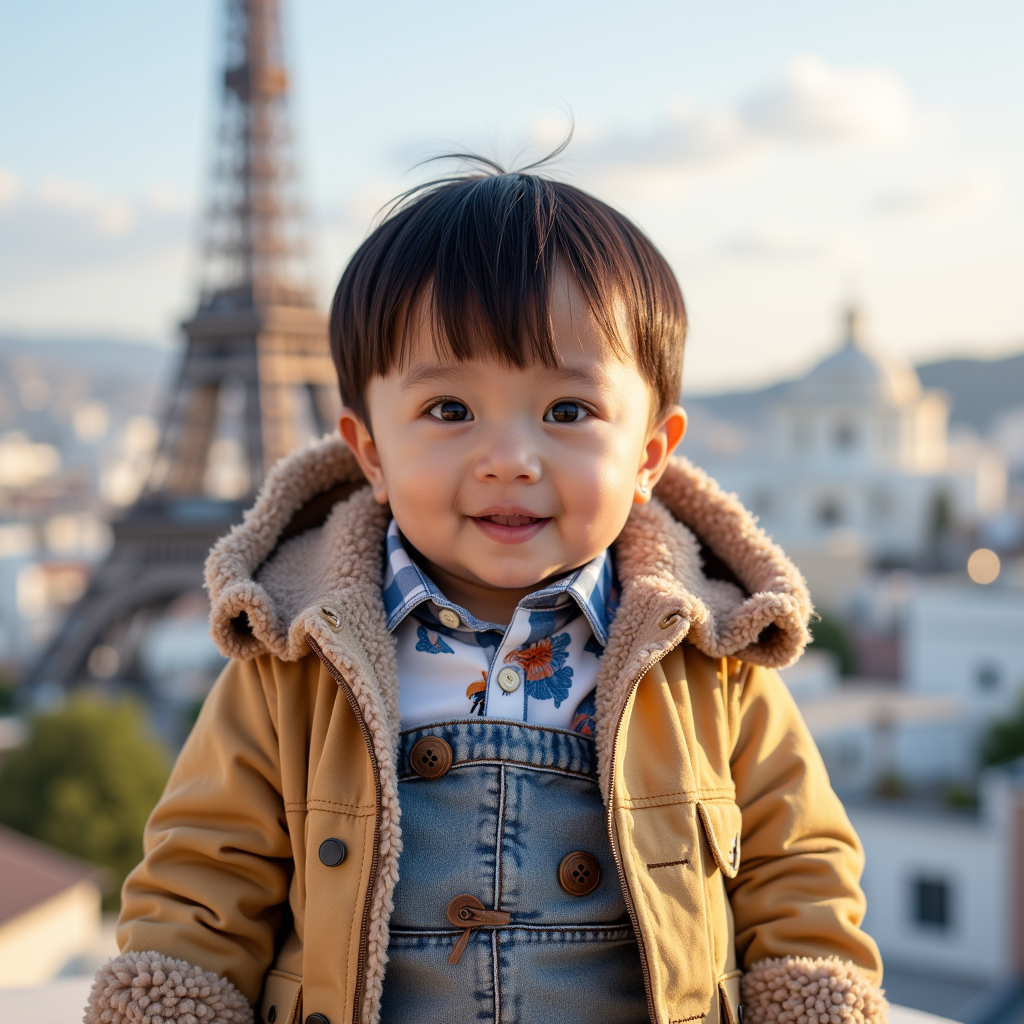 AI baby World Traveler Pack portrait