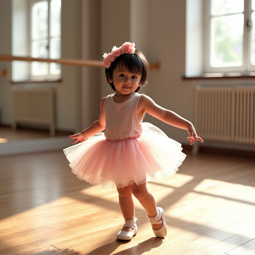 AI baby Ballerina portrait