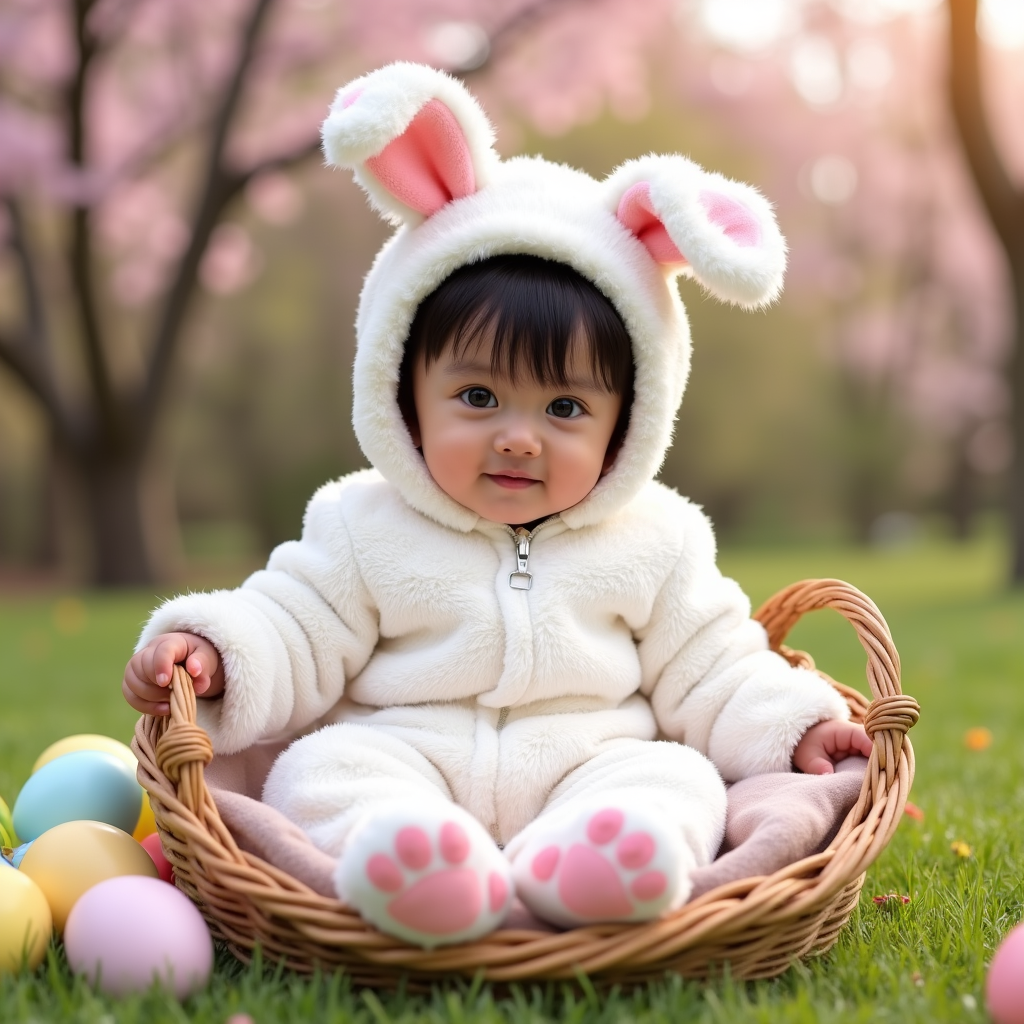 AI baby Bunny portrait