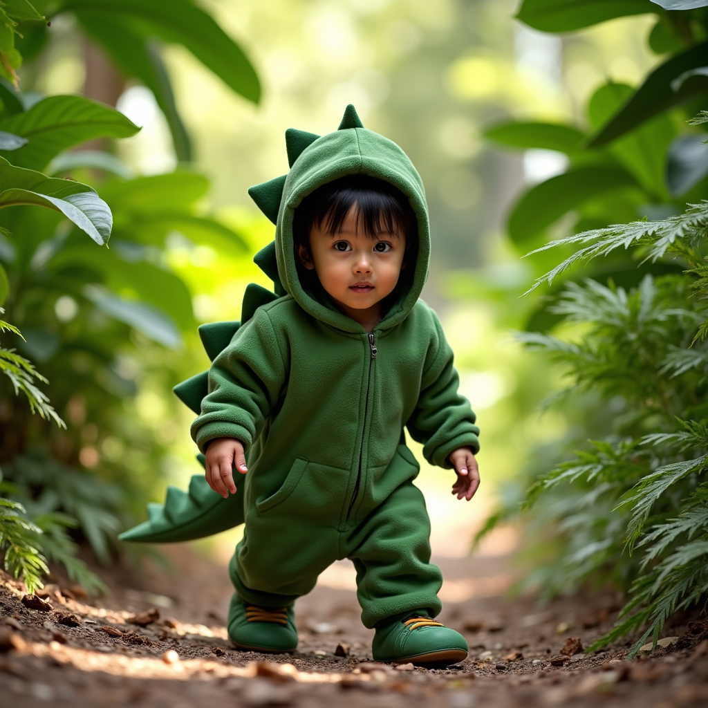AI baby Dinosaur portrait