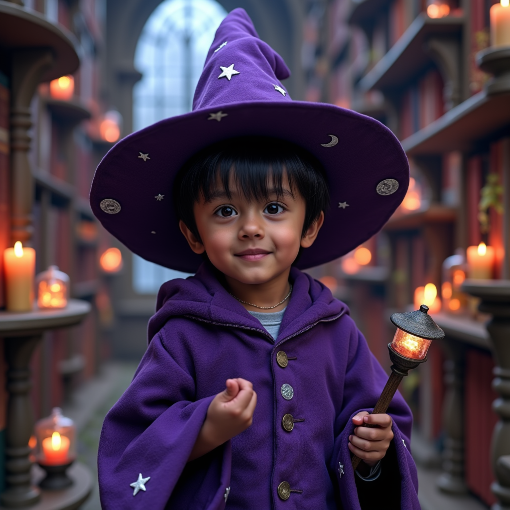 AI baby Wizard portrait