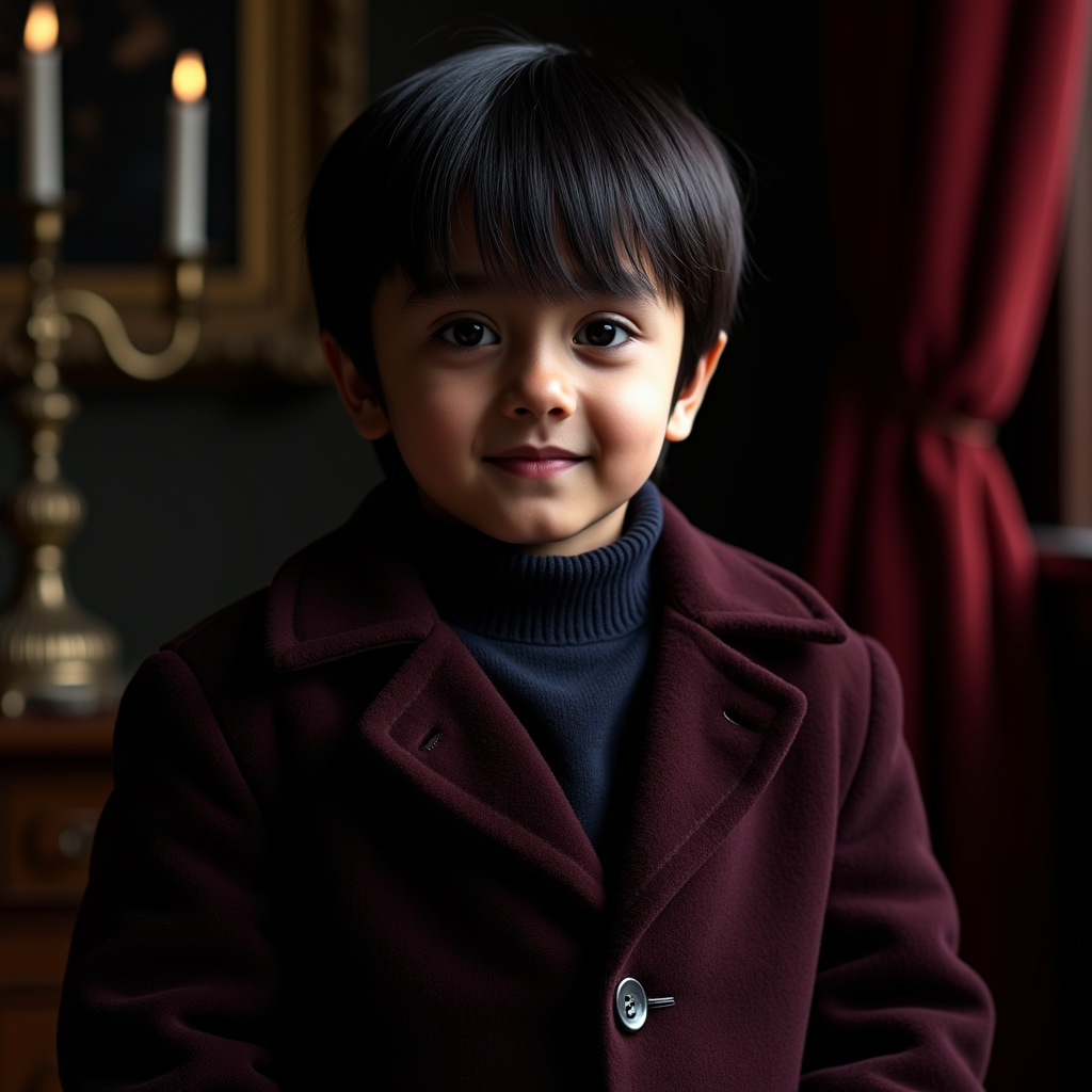 AI baby Dark Moody portrait