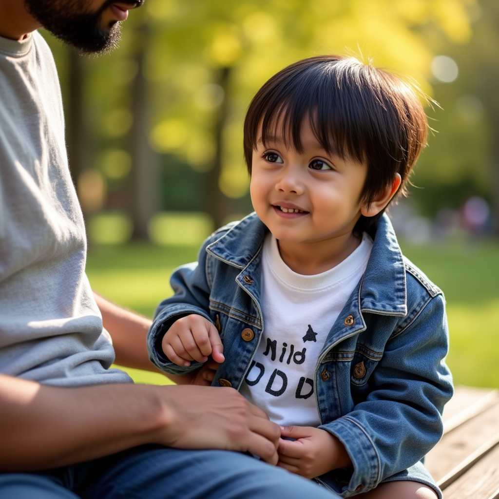 AI baby Father's Day portrait