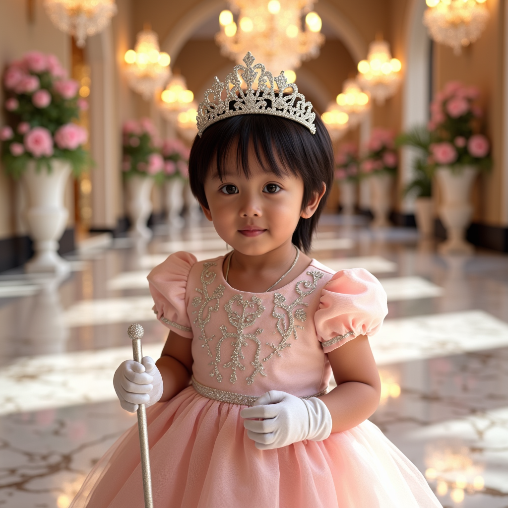 AI baby Princess portrait