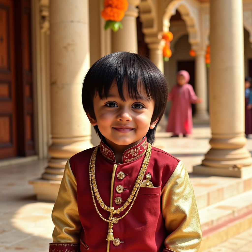 AI baby Traditional Indian portrait