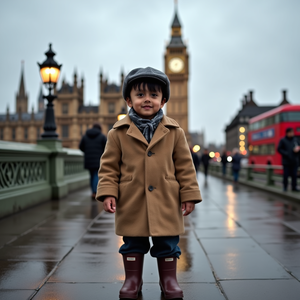AI baby London portrait