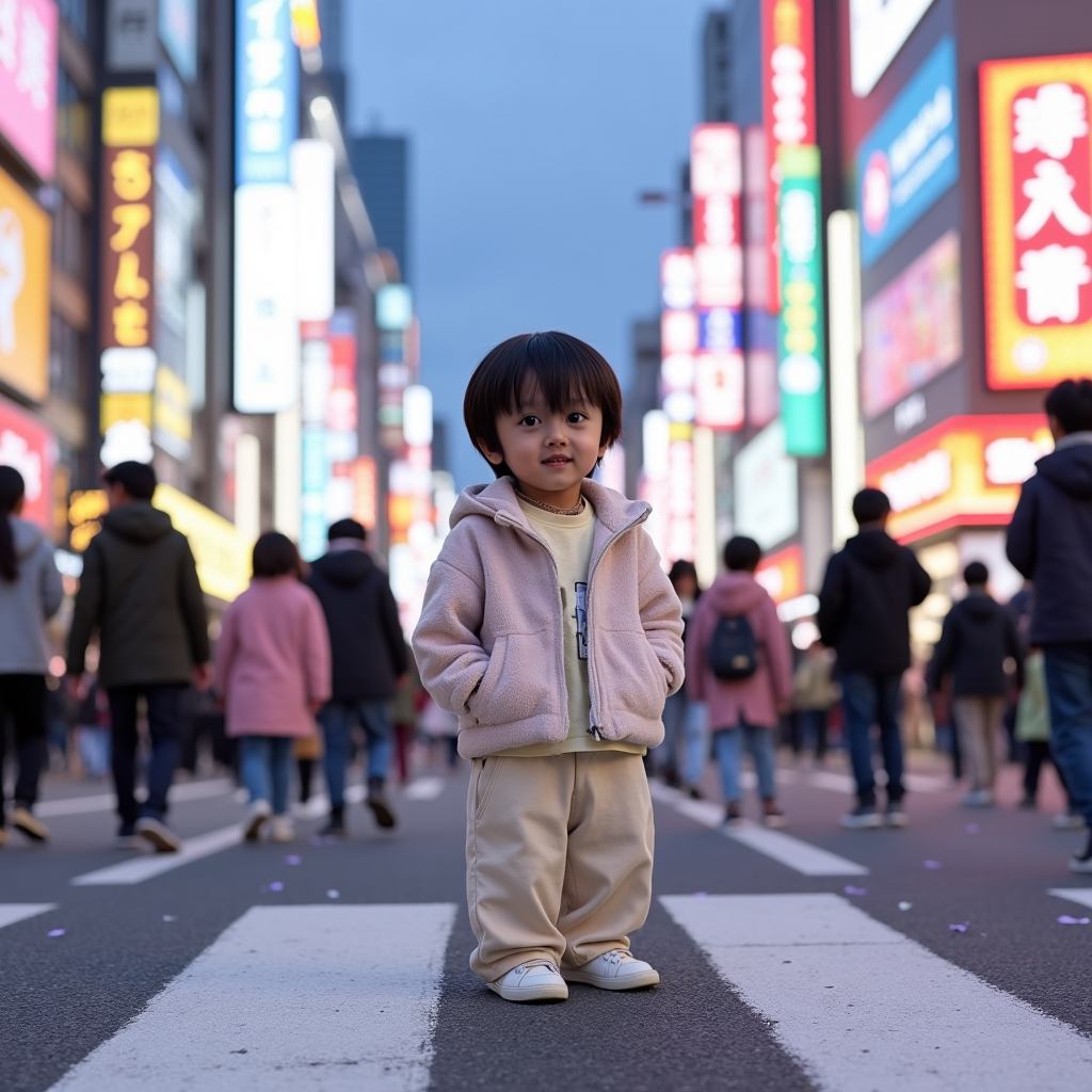 AI baby Tokyo portrait