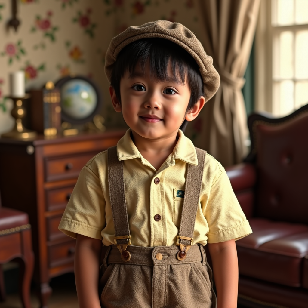 AI baby Vintage portrait