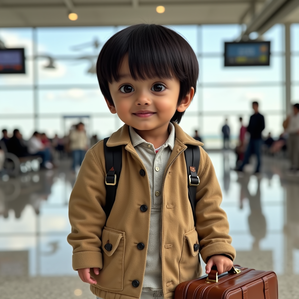 AI baby World Traveler Pack portrait